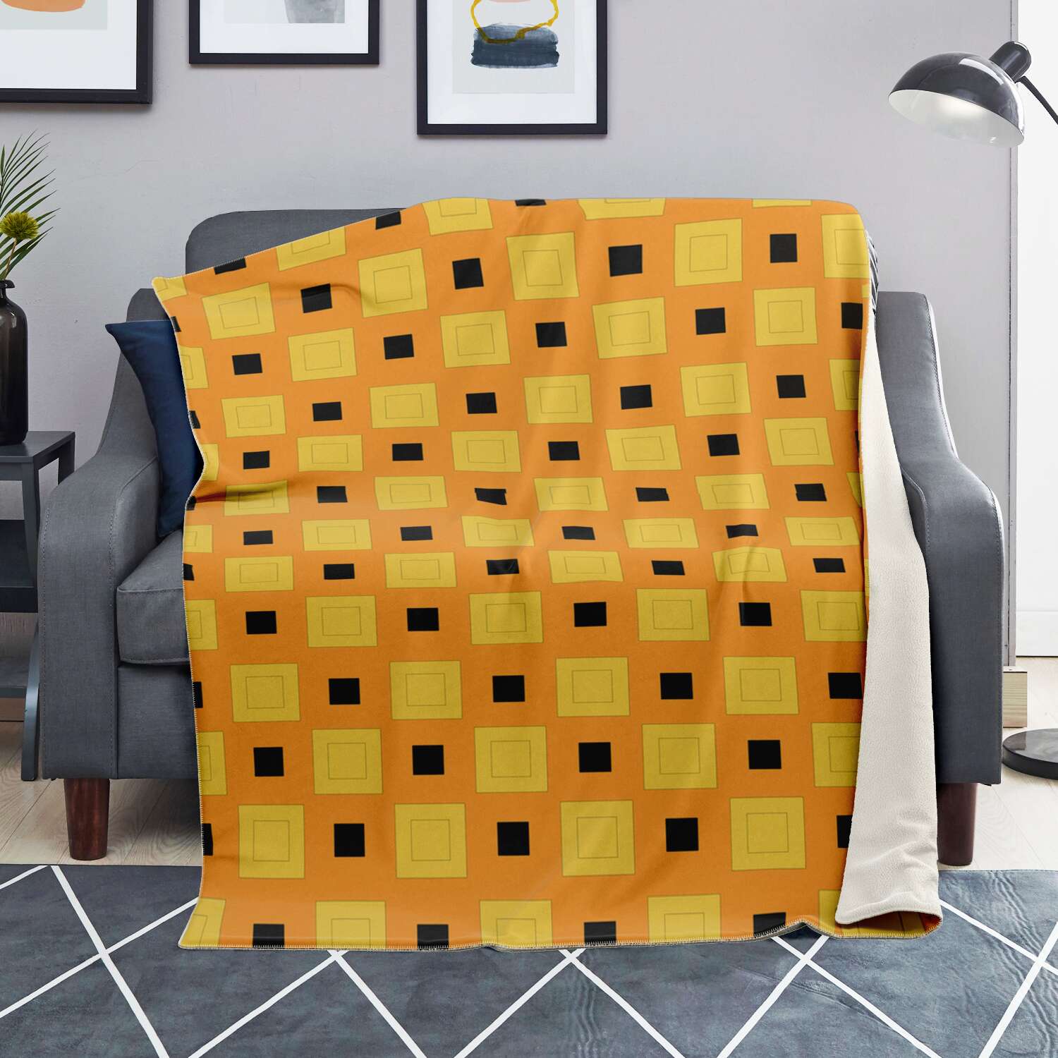 JoJo's Bizarre Adventure Narancia Ghirga Pattern Microfleece Blanket