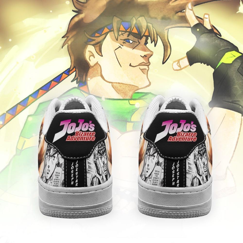 joseph joestar air force sneakers manga style jojos anime shoes fan gift pt06 gearanime 3 - JJBA Store