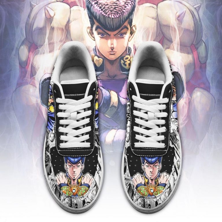 JJBA Josuke Higashikata Air Force Sneakers Manga Style - JJBA Store