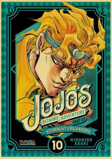 Dio Brando Jojo Anime Jojo's Bizarre Adventure Poster Manga Art Print Wall Decor
