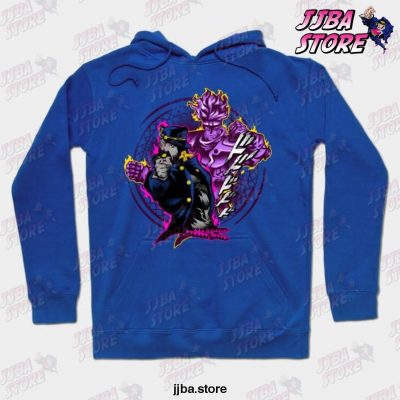 Attack Of Jotaro Jojos Bizarre Adventure Hoodie Blue / S