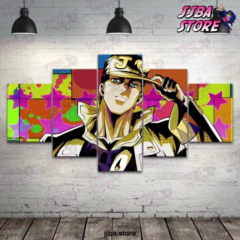 Jotaro Kujo JJBA 5 Piece Wall Art Canvas - JJBA Store