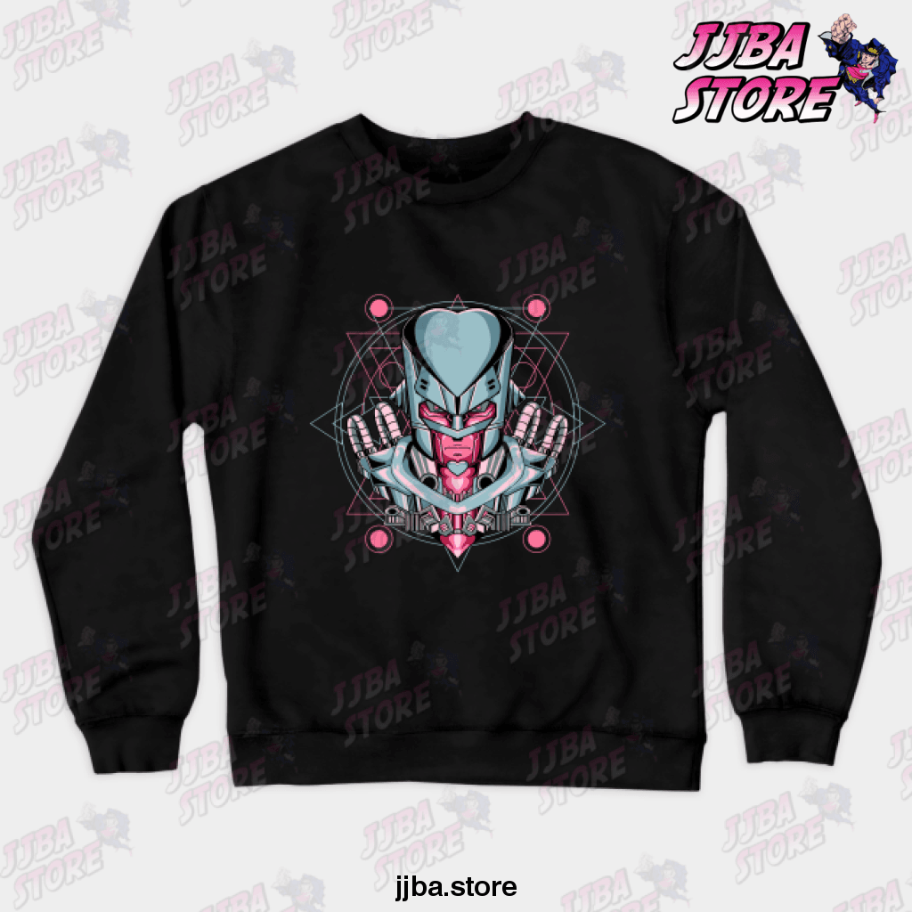 Crazy Diamond Mecha Crewneck Sweatshirt Black / S