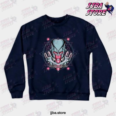 Crazy Diamond Mecha Crewneck Sweatshirt Navy Blue / S