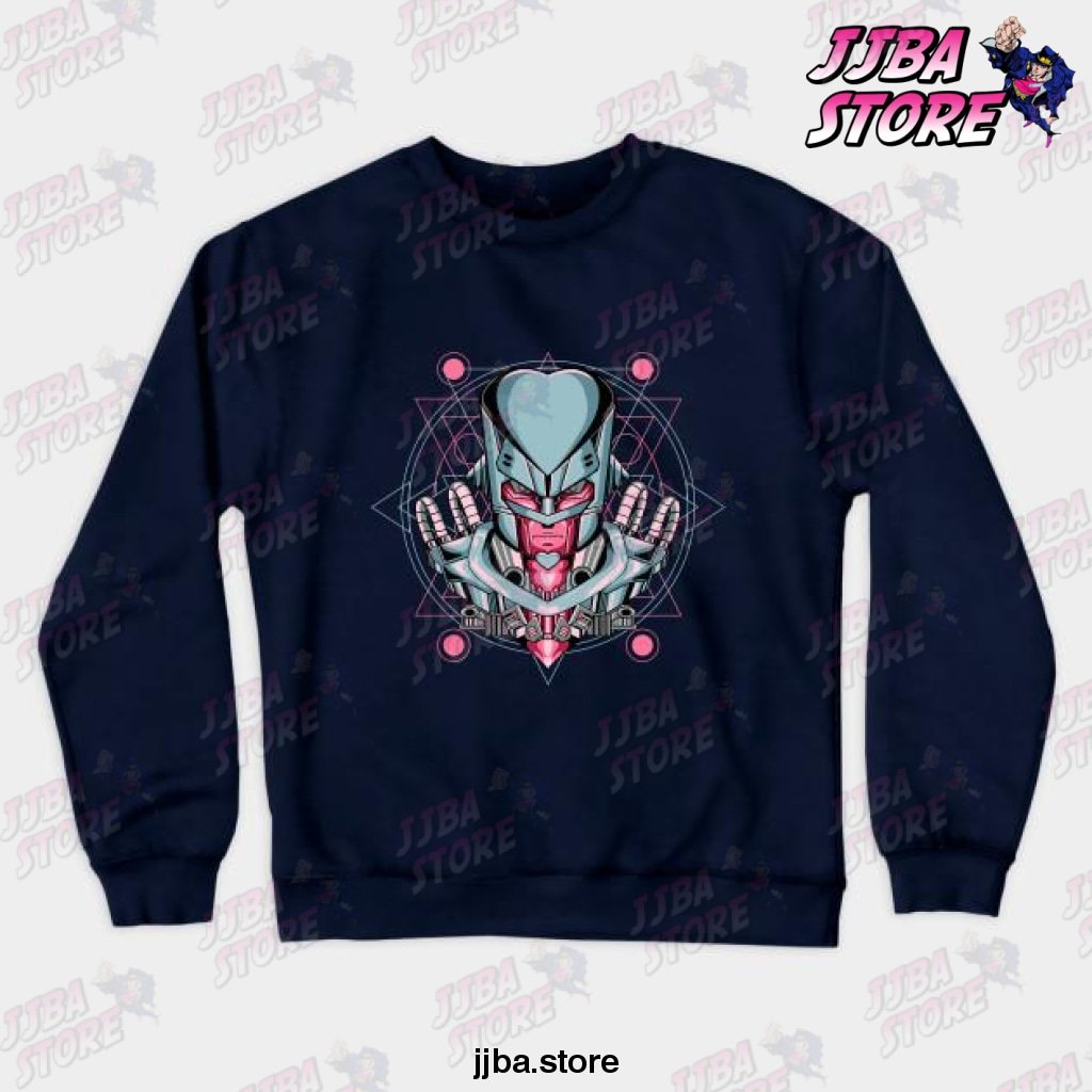 Crazy Diamond Mecha Crewneck Sweatshirt Navy Blue / S