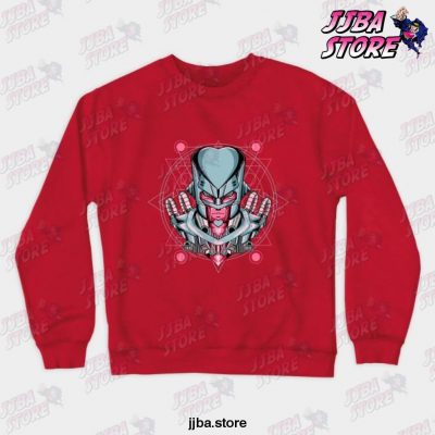 Crazy Diamond Mecha Crewneck Sweatshirt Red / S