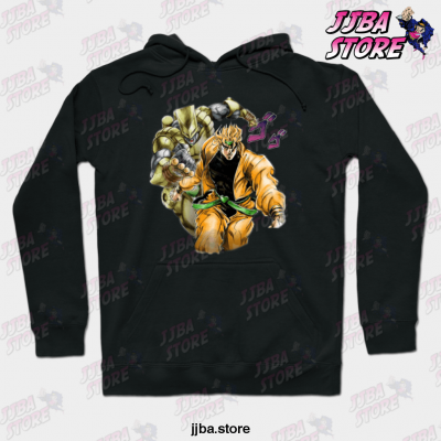 Dio The World Stand Jojos Bizarre Adventure Anime Otaku Hoodie Black / S