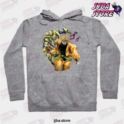 Dio The World Stand Jojos Bizarre Adventure Anime Otaku Hoodie Gray / S