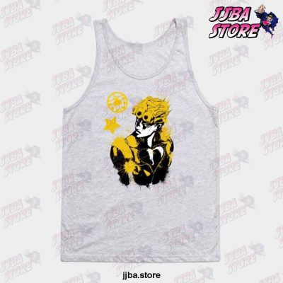 Giorno Jojos Bizarre Adventure Tank Top Gray / S