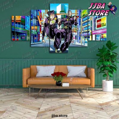 Hd Prints Home Decor Jojo Bizarre Adventure 5 Pieces Pictures Wall Artwork Modular Posters Painting
