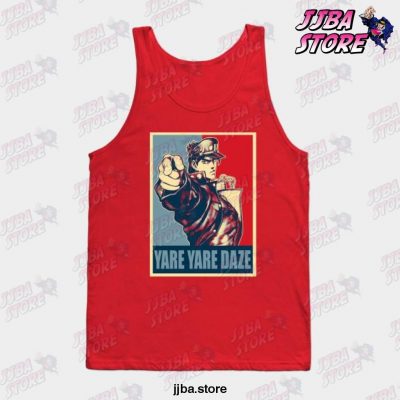 Jjba Yare Daze Tank Top Red / S