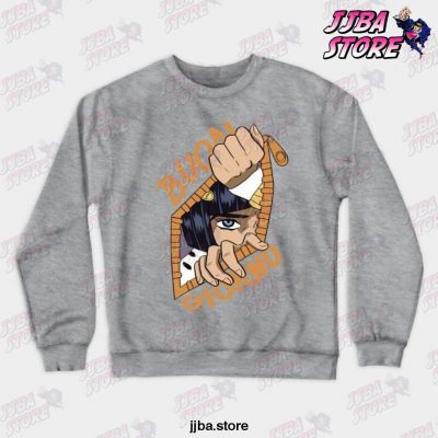 Jojos Bizarre Adventure - Bruno Crewneck Sweatshirt Gray / S