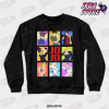 Jojos Bizarre Adventure - Heroes Crewneck Sweatshirt Black / S
