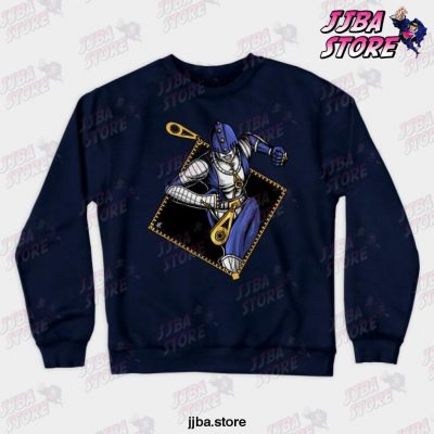 Jojos Bizarre Adventure - Heroes Crewneck Sweatshirt Navy Blue / S