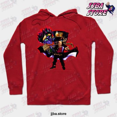 Jojos Bizarre Adventure Jotaro Hoodie Red / S