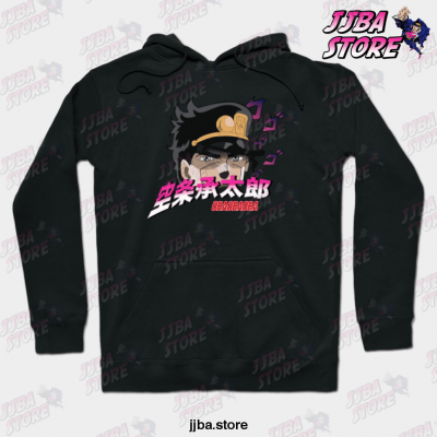 Jotaro Kujoh Jojos Bizzare Adventure Ora Hoodie Black / S
