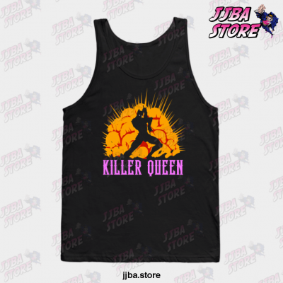 Killer Queen Jojos Bizarre Adventure Tank Top Black / S