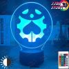 Manga Jojos Bizarre Adventure Logo Design Led Night Light Touch Sensor Colorful Nightlight For Kids