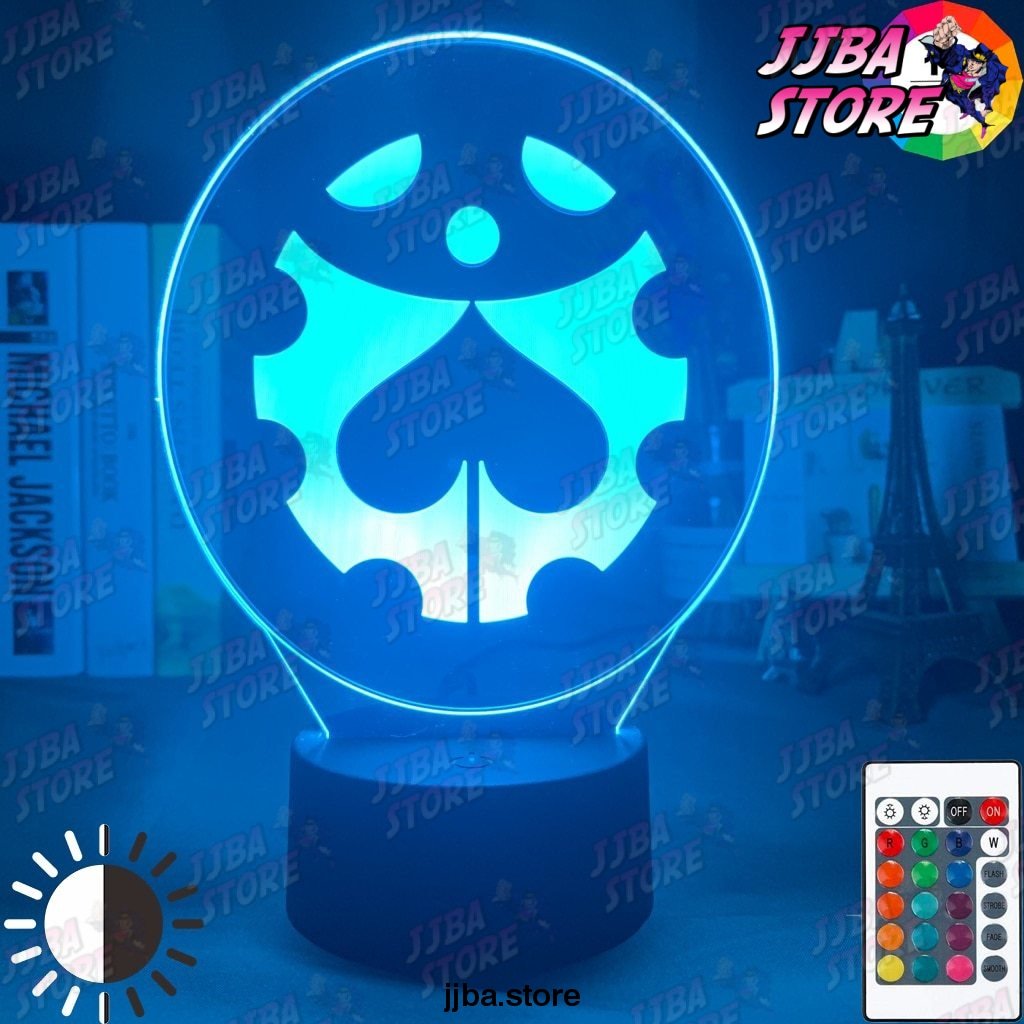 Manga Jojos Bizarre Adventure Logo Design Led Night Light Touch Sensor Colorful Nightlight For Kids