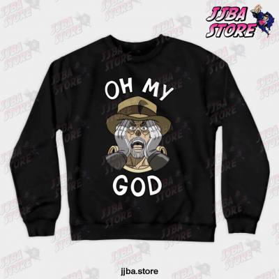 Oh My God Joesph Joestar Crewneck Sweatshirt Black / S