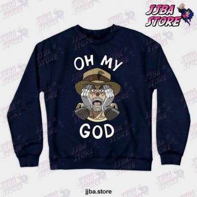 Oh My God Joesph Joestar Crewneck Sweatshirt Navy Blue / S