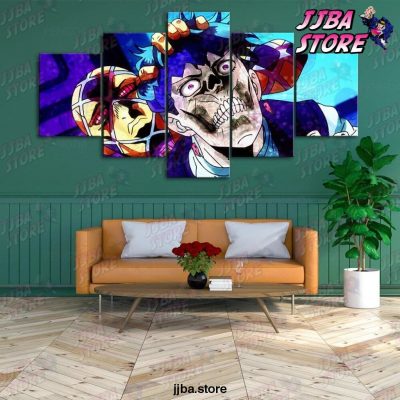 Wall Art Home Decoration Fight Jojo Bizarre Adventure Canvas 5 Piece Paintings Pictures Hd Prints