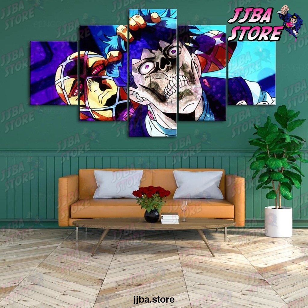 Wall Art Home Decoration Fight Jojo Bizarre Adventure Canvas 5 Piece Paintings Pictures Hd Prints