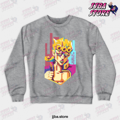 Wpanime - Jojo Goldenwind Crewneck Sweatshirt Gray / S