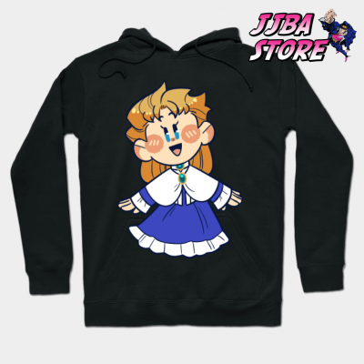 Jjba Chibi Erina Hoodie Black / S