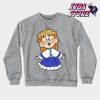 Jjba Chibi Erina Sweatshirt Gray / S