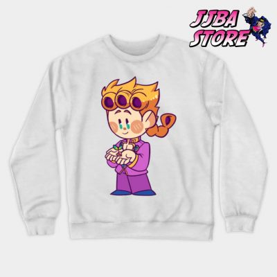 Jjba Chibi Giorno Sweatshirt White / S