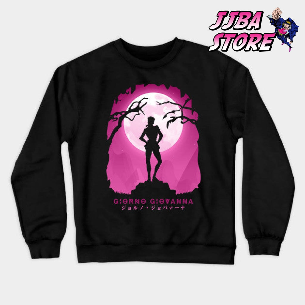 Jjba Giorno Giovanna Shadow Sweatshirt Black / S
