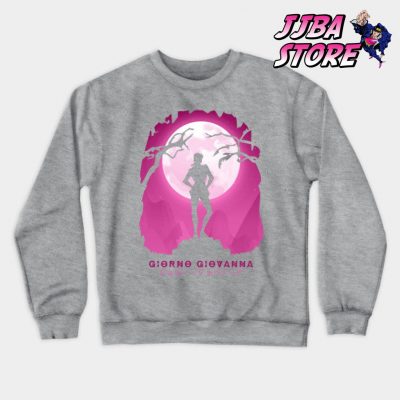 Jjba Giorno Giovanna Shadow Sweatshirt Gray / S