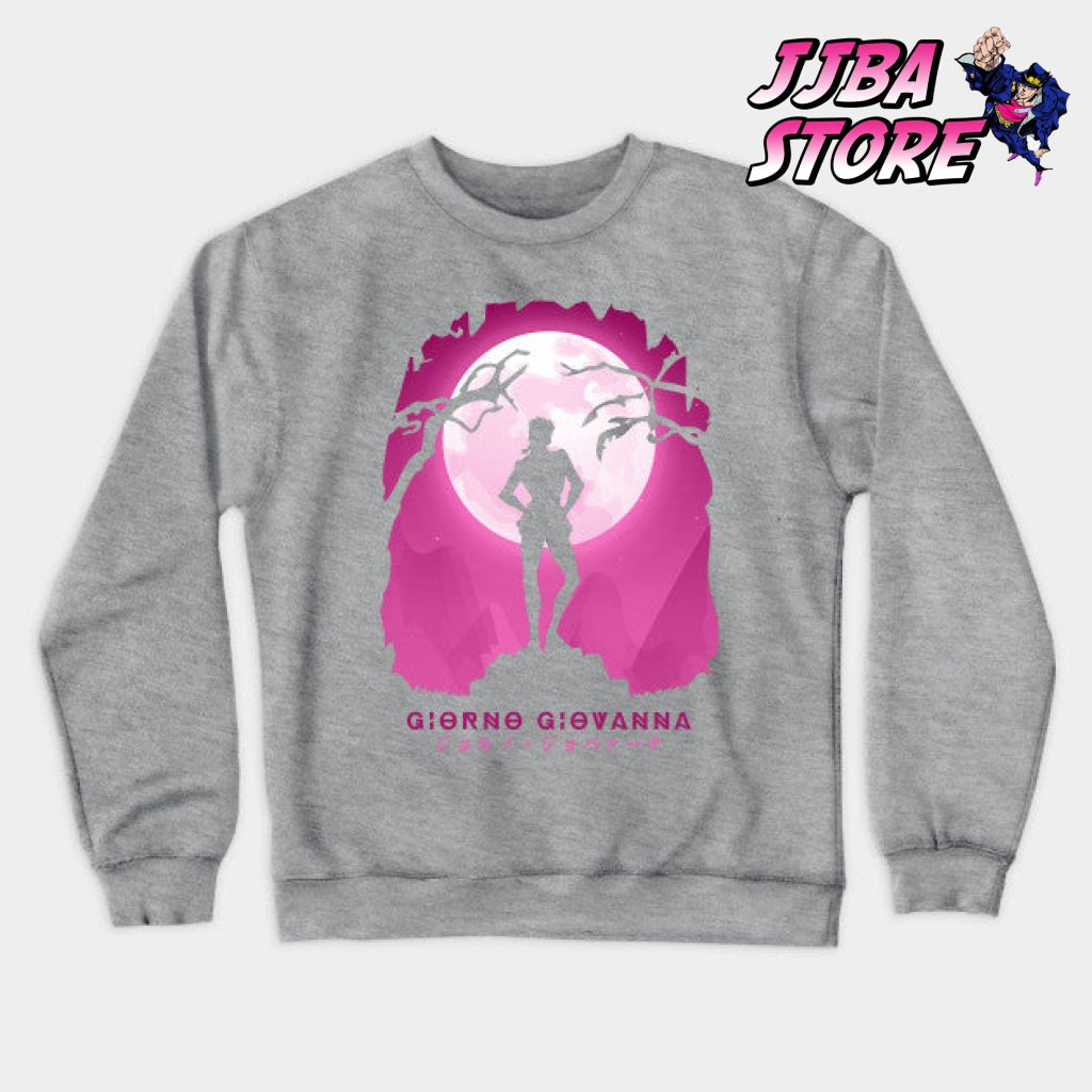 Jjba Giorno Giovanna Shadow Sweatshirt Gray / S