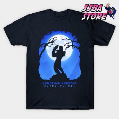 Jjba Jonathan Joestar Shadow T-Shirt Navy Blue / S