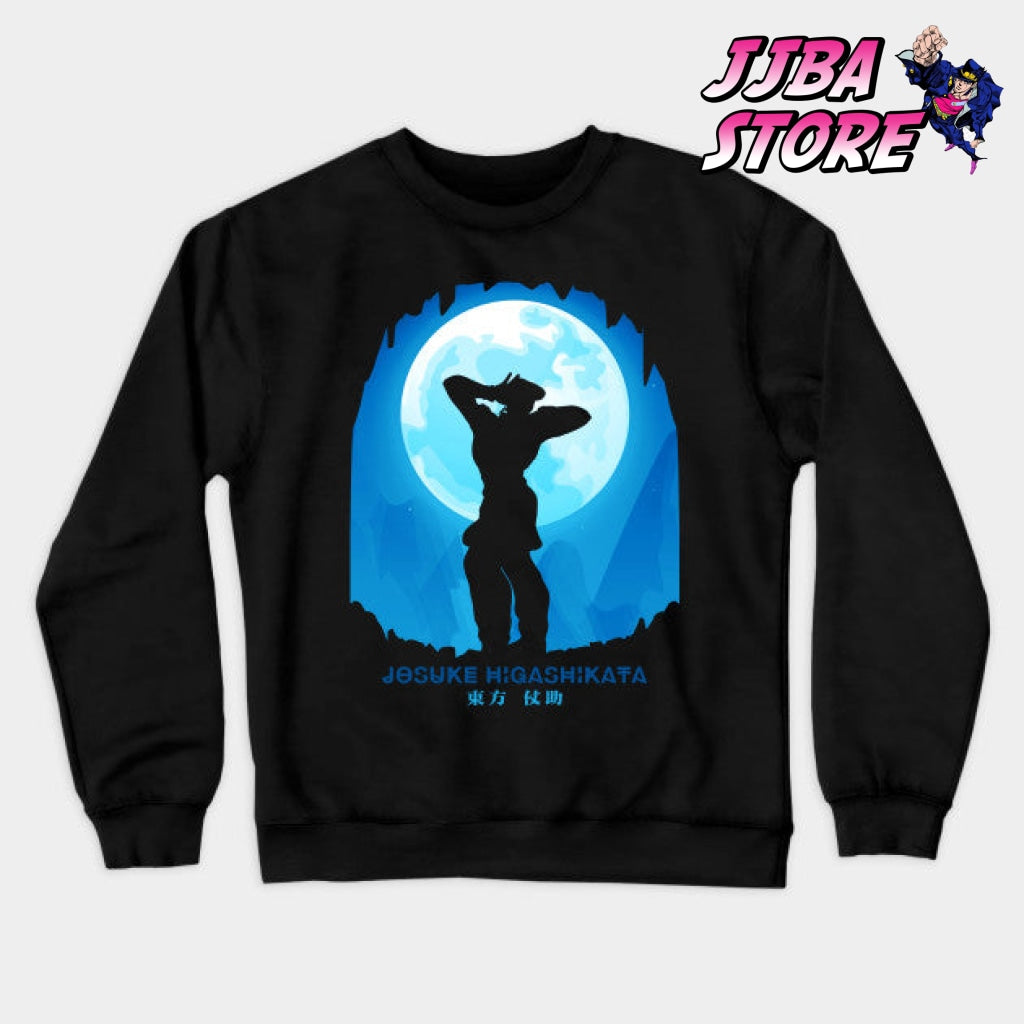 Jjba Josuke Higashikata Shadow Sweatshirt Black / S