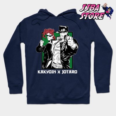 Jotaro Kujo Hoodie Navy Blue / S
