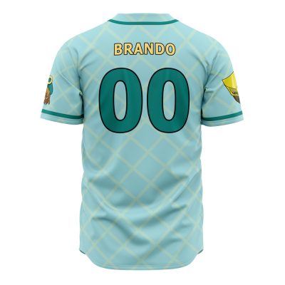 Auratic Dio Jojos Bizarre Adventure AOP Baseball Jersey BACK Mockup - JJBA Store